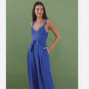 NWT Farm Rio Belted Corset Jumpsuit